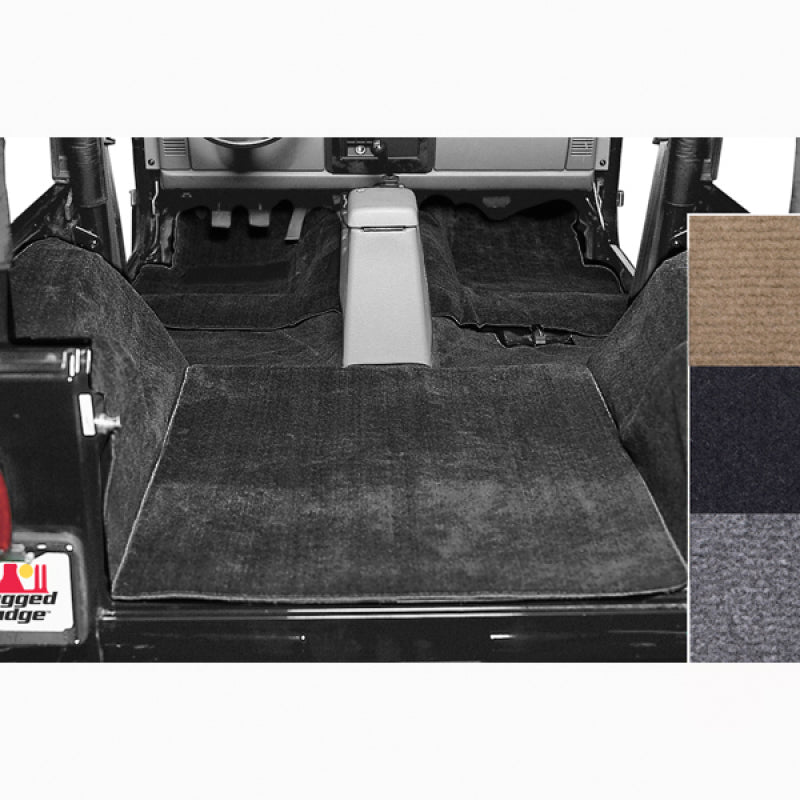 Rugged Ridge Deluxe Carpet Kit Black 76-95 Jeep CJ / Wrangler Models - Floor Mats