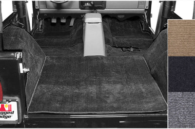 Rugged Ridge Deluxe Carpet Kit Black 76-95 Jeep CJ / Wrangler Models - Floor Mats