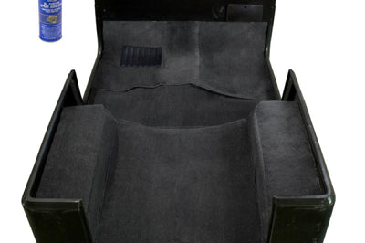 Rugged Ridge Deluxe Carpet Kit w/ Adhesive Gray 76-95 Jeep CJ &Jeep Wrangler YJ - Floor Mats