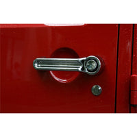 Rugged Ridge Door Handle Cover Kit Chrome 07-18 Jeep Wrangler JK - Exterior Styling