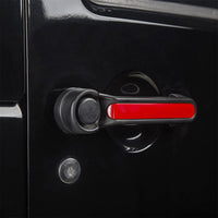 Rugged Ridge Door Handle Inserts Red 07-18 Jeep Wrangler JK 4Door - Exterior Styling