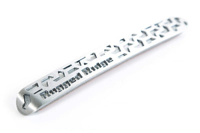 Rugged Ridge Elite Dr Hndle Insert Brushed Tread 4D 07-18 Jeep Wrangler JK - Exterior Styling