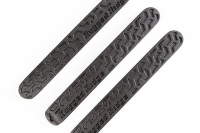 Rugged Ridge Elite Dr Hndle Inserts Black Tread 2Dr 07-18 Jeep Wrangler JK - Exterior Styling