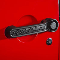 Rugged Ridge Elite Dr Hndle Inserts Black Tread 2Dr 07-18 Jeep Wrangler JK - Exterior Styling