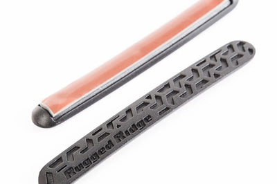 Rugged Ridge Elite Dr Hndle Inserts Black Tread 4Dr 07-18 Jeep Wrangler JK - Exterior Styling