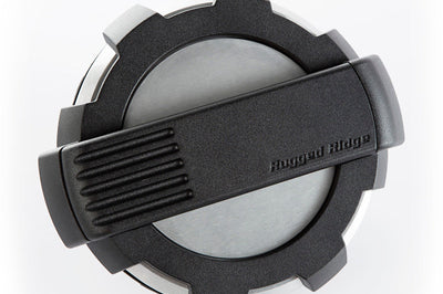Rugged Ridge Elite Fuel Door Non-Lock Brushed Alum 07-18 Jeep Wrangler JK - Delivery