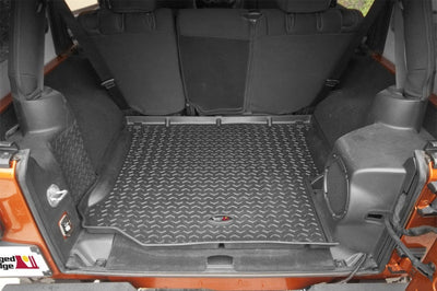 Rugged Ridge Floor Liner Cargo Black 2007-2018 Jeep Wrangler Unlimited JK 4 Dr - Mats