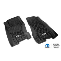Rugged Ridge Floor Liner Front Black 1999-2004 Jeep Logo Grand Cherokee WJ - Mats