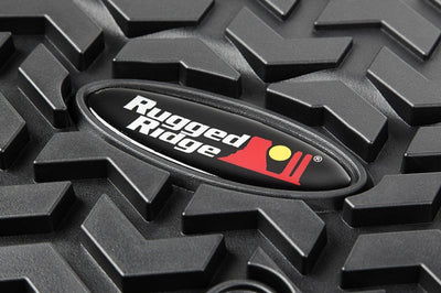 Rugged Ridge Floor Liner Front Black 2007-2018 Jeep Wrangler Unlimited JK 4 Dr - Mats