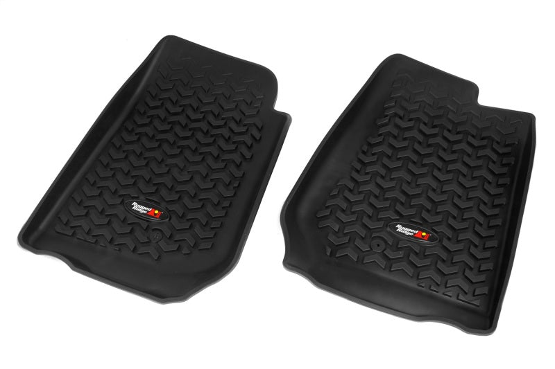Rugged Ridge Floor Liner Front Black 2007-2018 Jeep Wrangler Unlimited JK 4 Dr - Mats