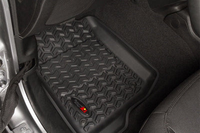 Rugged Ridge Floor Liner Front Black 2018-2020 Jeep Wrangler 2020 Gladiator JL / JT - Mats