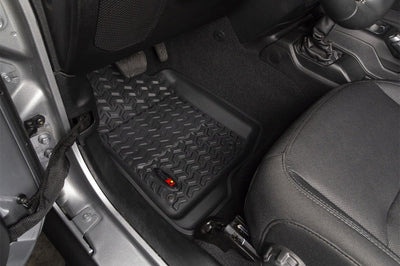 Rugged Ridge Floor Liner Front Black 2018-2020 Jeep Wrangler 2020 Gladiator JL / JT - Mats