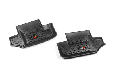 Rugged Ridge Floor Liner Rear Black 2007-2018 Jeep Wrangler JK 2 Dr - Mats
