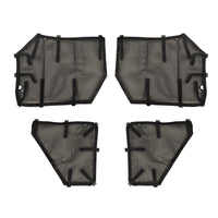 Rugged Ridge Fortis Tube Door Covers Full Set Black 18-20 Jeep Wrangler JLU - Exterior Styling