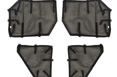 Rugged Ridge Fortis Tube Door Covers Full Set Black 18-20 Jeep Wrangler JLU - Exterior Styling
