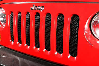 Rugged Ridge Grille Insert Black 07-18 Jeep Wrangler - Bumpers Grilles & Guards
