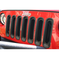Rugged Ridge Grille Inserts Black 07-18 Jeep Wrangler - Bumpers Grilles & Guards