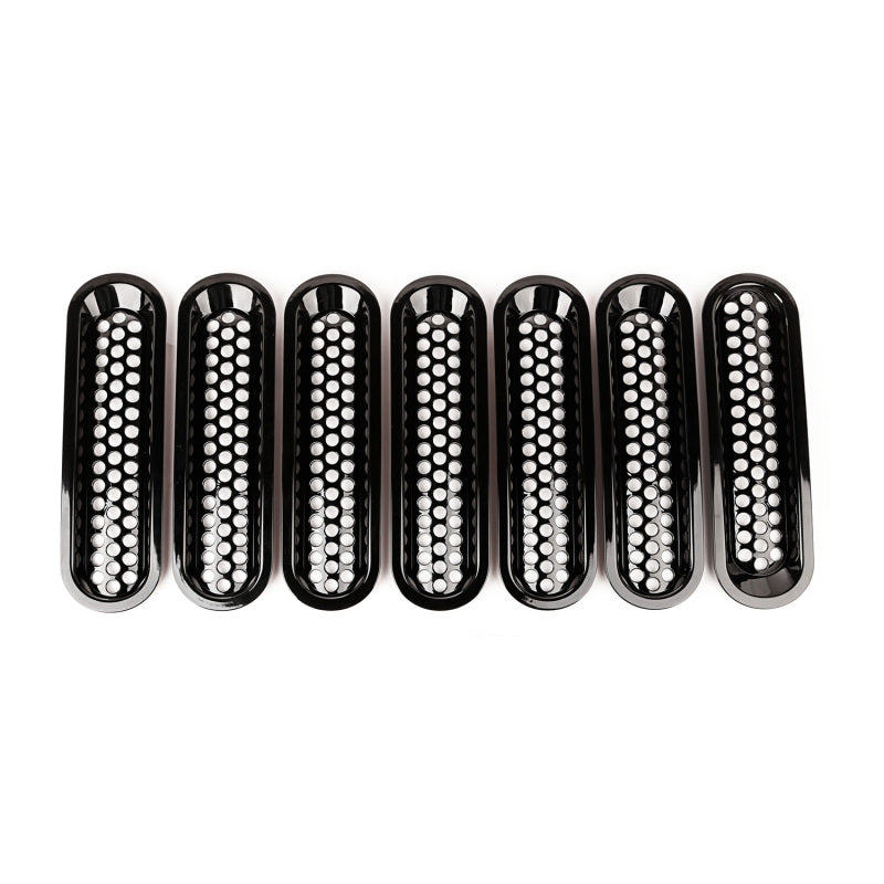Rugged Ridge Grille Inserts Perforated 07-18 Jeep Wrangler - Bumpers Grilles & Guards