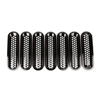 Rugged Ridge Grille Inserts Perforated 07-18 Jeep Wrangler - Bumpers Grilles & Guards