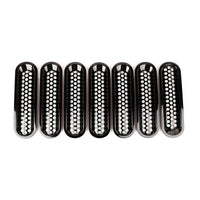 Rugged Ridge Grille Inserts Perforated 07-18 Jeep Wrangler - Bumpers Grilles & Guards