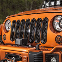 Rugged Ridge Grille Inserts Perforated 07-18 Jeep Wrangler - Bumpers Grilles & Guards