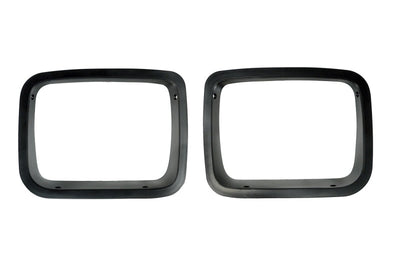 Rugged Ridge Headlight Bezels Black 87-95 Jeep Wrangler YJ - Lights
