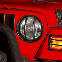 Rugged Ridge Headlight Bezels Black 97-06 Jeep Wrangler - Lights