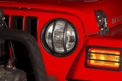 Rugged Ridge Headlight Bezels Black 97-06 Jeep Wrangler - Lights