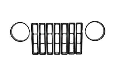 Rugged Ridge Headlight Bezels Black 97-06 Jeep Wrangler - Lights
