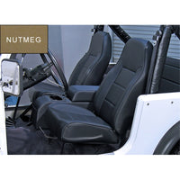 Rugged Ridge High-Back Front Seat Non-Recline Nutmeg 76-02 CJ&Wra - Safety
