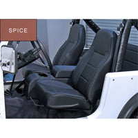 Rugged Ridge High-Back Front Seat Non-Recline Spice 76-02 CJ&Wran - Safety
