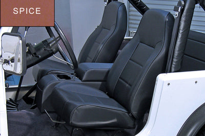 Rugged Ridge High-Back Front Seat Non-Recline Spice 76-02 CJ&Wran - Safety