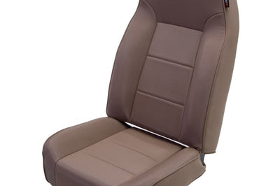 Rugged Ridge High-Back Front Seat Non-Recline Tan 76-02 CJ&Wrangl - Safety