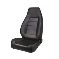Rugged Ridge High-Back Front Seat Reclinable Black Denim 76-02 CJ&W - Safety
