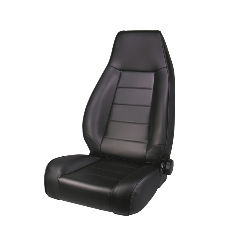 Rugged Ridge High-Back Front Seat Reclinable Black Denim 76-02 CJ&W - Safety