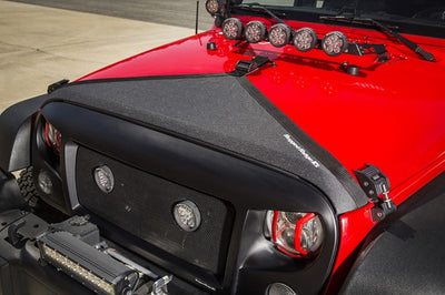 Rugged Ridge Hood Bra Black 07-18 Jeep Wrangler JK/JKU - Exterior Styling