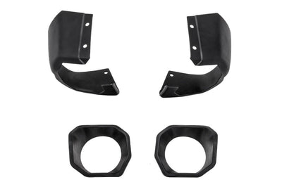 Rugged Ridge Jeep 19-22 Wrangler JL/20-22 Gladiator Venator Front Bumper Stubby Ends - Black - Bumpers Grilles & Guards