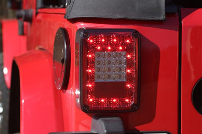 Rugged Ridge Led Tail Light Set Smoke 07-18 Jeep Wrangler - Lights
