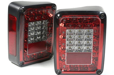 Rugged Ridge Led Tail Light Set Smoke 07-18 Jeep Wrangler - Lights