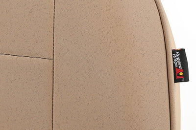 Rugged Ridge Low-Back Front Seat Non-Recline Tan 55-86 CJ - Safety
