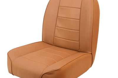 Rugged Ridge Low-Back Front Seat Non-Recline Tan 55-86 CJ - Safety