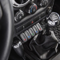 Rugged Ridge Lower Console Switch Panel 11-18 Jeep Wrangler JK/JKU - Interior Accessories