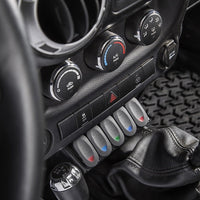 Rugged Ridge Lower Console Switch Panel 11-18 Jeep Wrangler JK/JKU - Interior Accessories