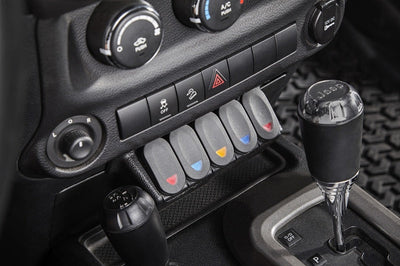Rugged Ridge Lower Console Switch Panel 11-18 Jeep Wrangler JK/JKU - Interior Accessories
