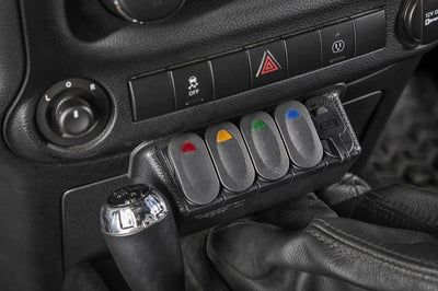 Rugged Ridge Lower Switch Panel Kit 11-18 Jeep Wrangler JK/JKU - Interior Accessories