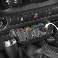 Rugged Ridge Lower Switch Panel Kit 11-18 Jeep Wrangler JK/JKU - Interior Accessories