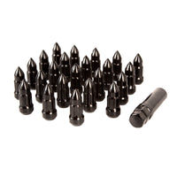 Rugged Ridge Lug Bullet Style Black 1/2-20 - Wheel and Tire Accessories