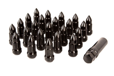 Rugged Ridge Lug Bullet Style Black 1/2-20 - Wheel and Tire Accessories