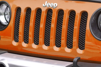 Rugged Ridge Mesh Grille Insert Black 07-18 Jeep Wrangler - Bumpers Grilles & Guards
