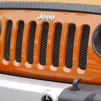 Rugged Ridge Mesh Grille Insert Black 07-18 Jeep Wrangler - Bumpers Grilles & Guards